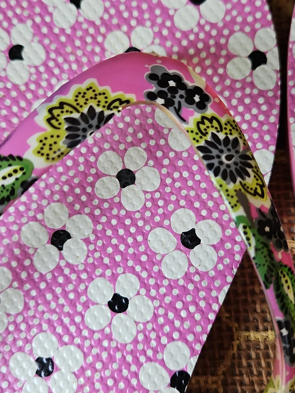 Vera Bradley Size 7-8 Floral Print Summer Flip Flop